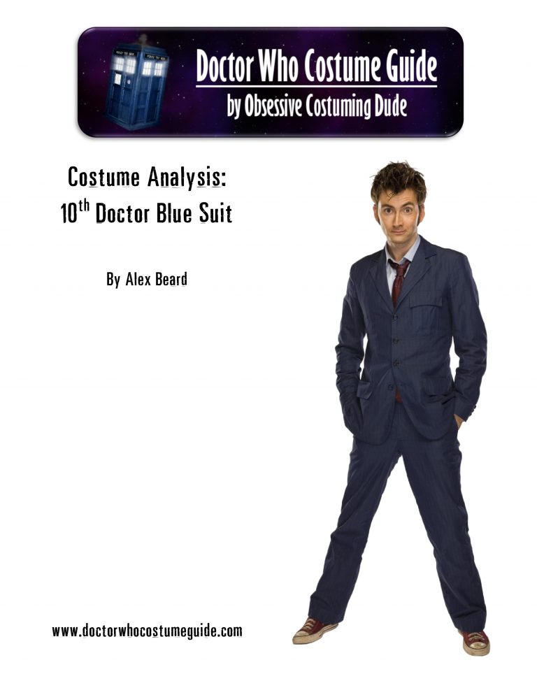 10th Doctor blue suit - costume analysis (Obsessive Costuming Dude)