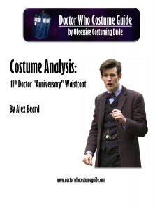 11th Doctor "anniversary" waistcoat costume analysis - Doctor Who Costume Guide
