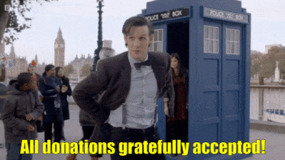 11th Doctor donations GIF