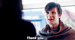 11th Doctor thank you GIF