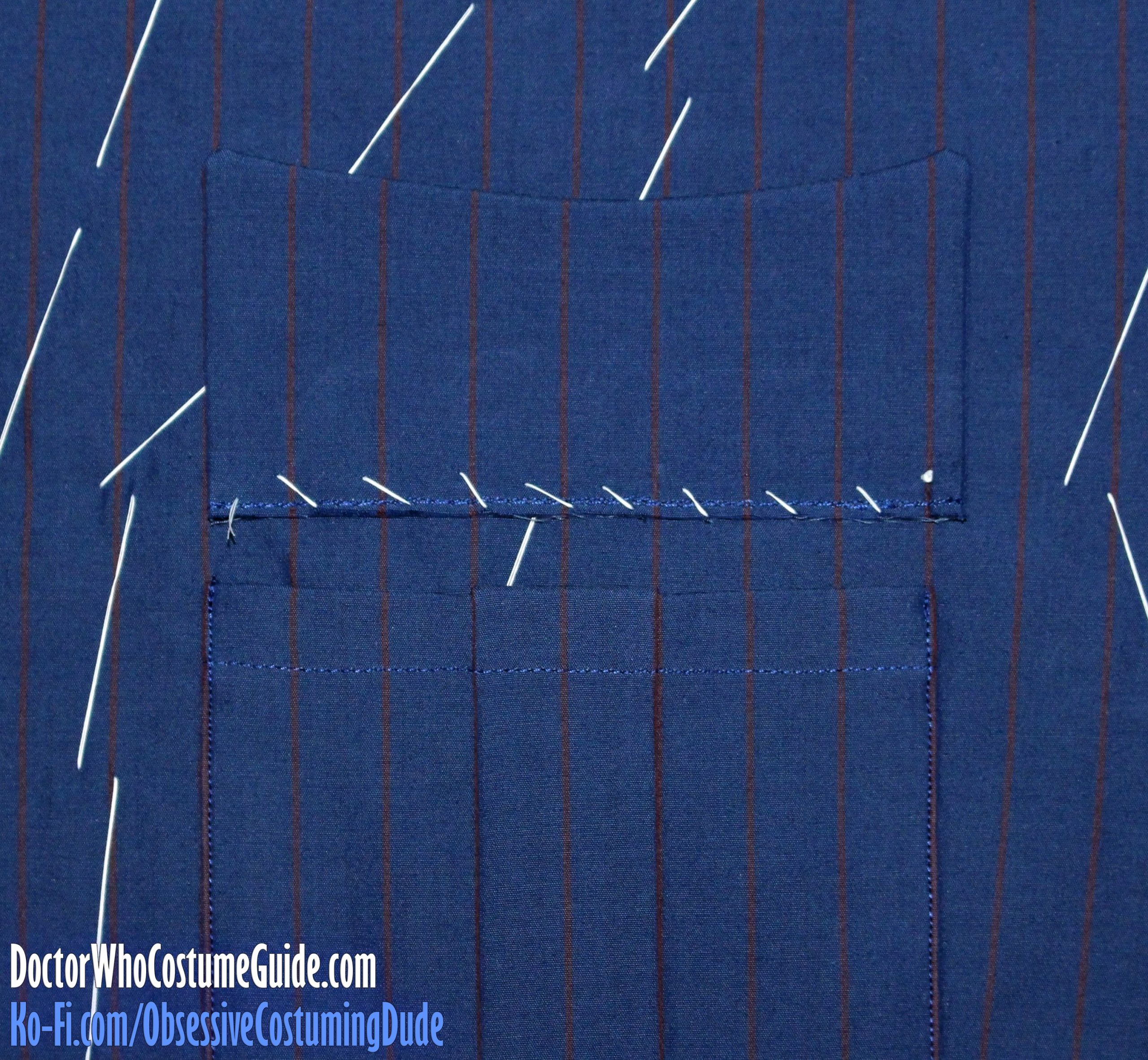 10th Doctor blue suit sewing tutorial - Doctor Who Costume Guide