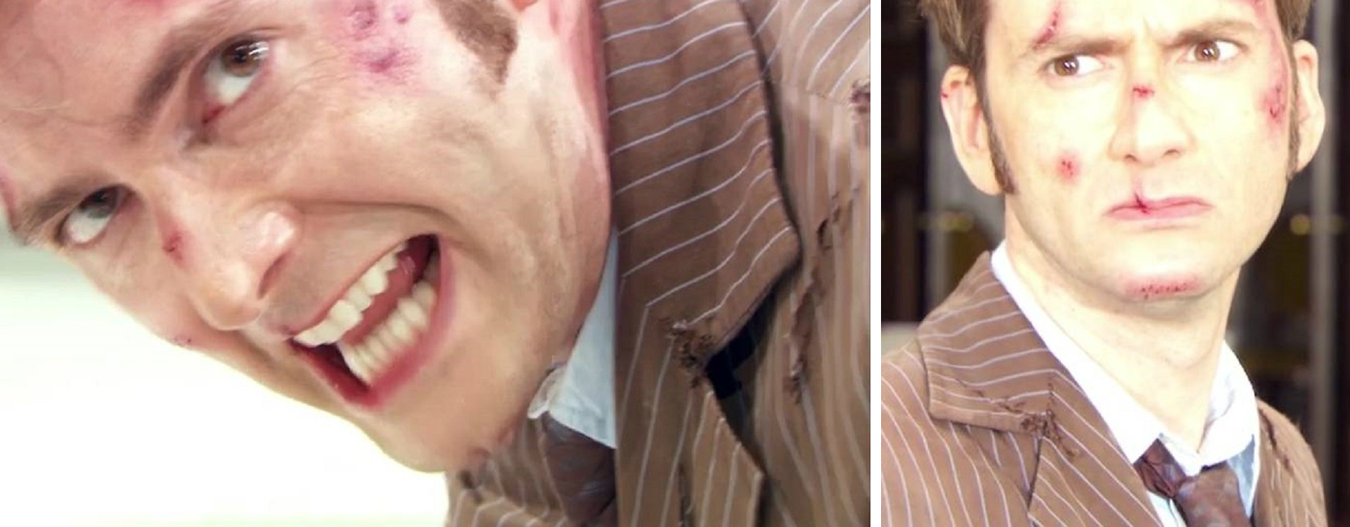 10th Doctor brown suit continuity errors