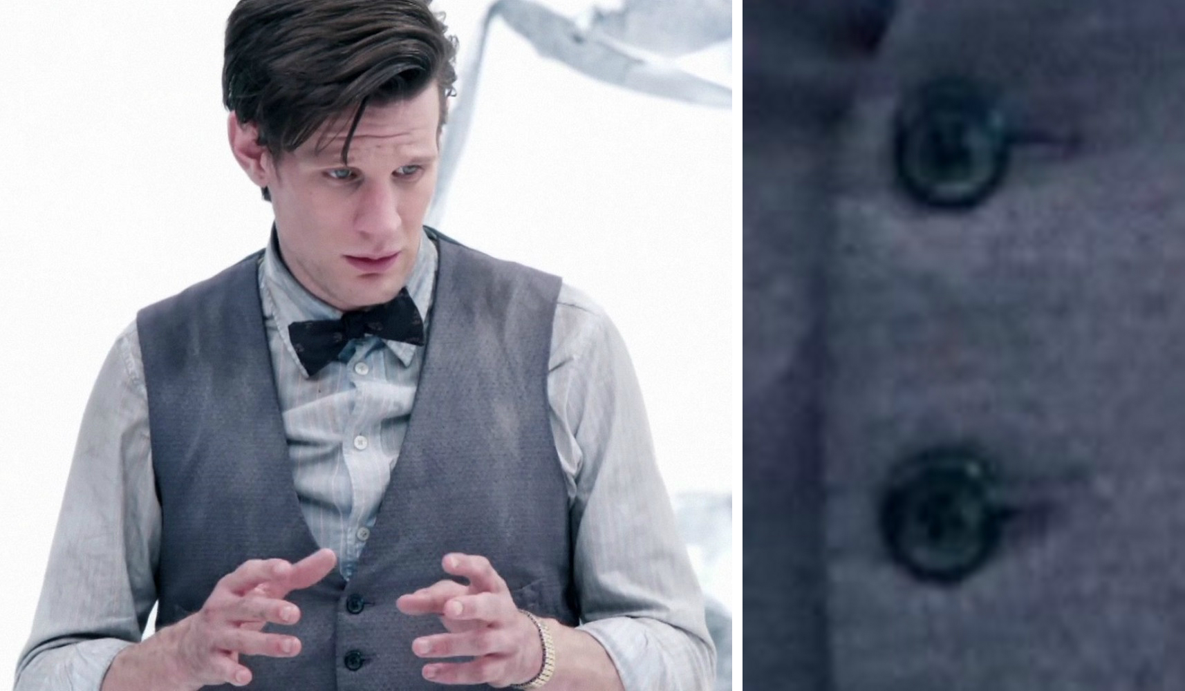 11th Doctor "scales" waistcoat buttons