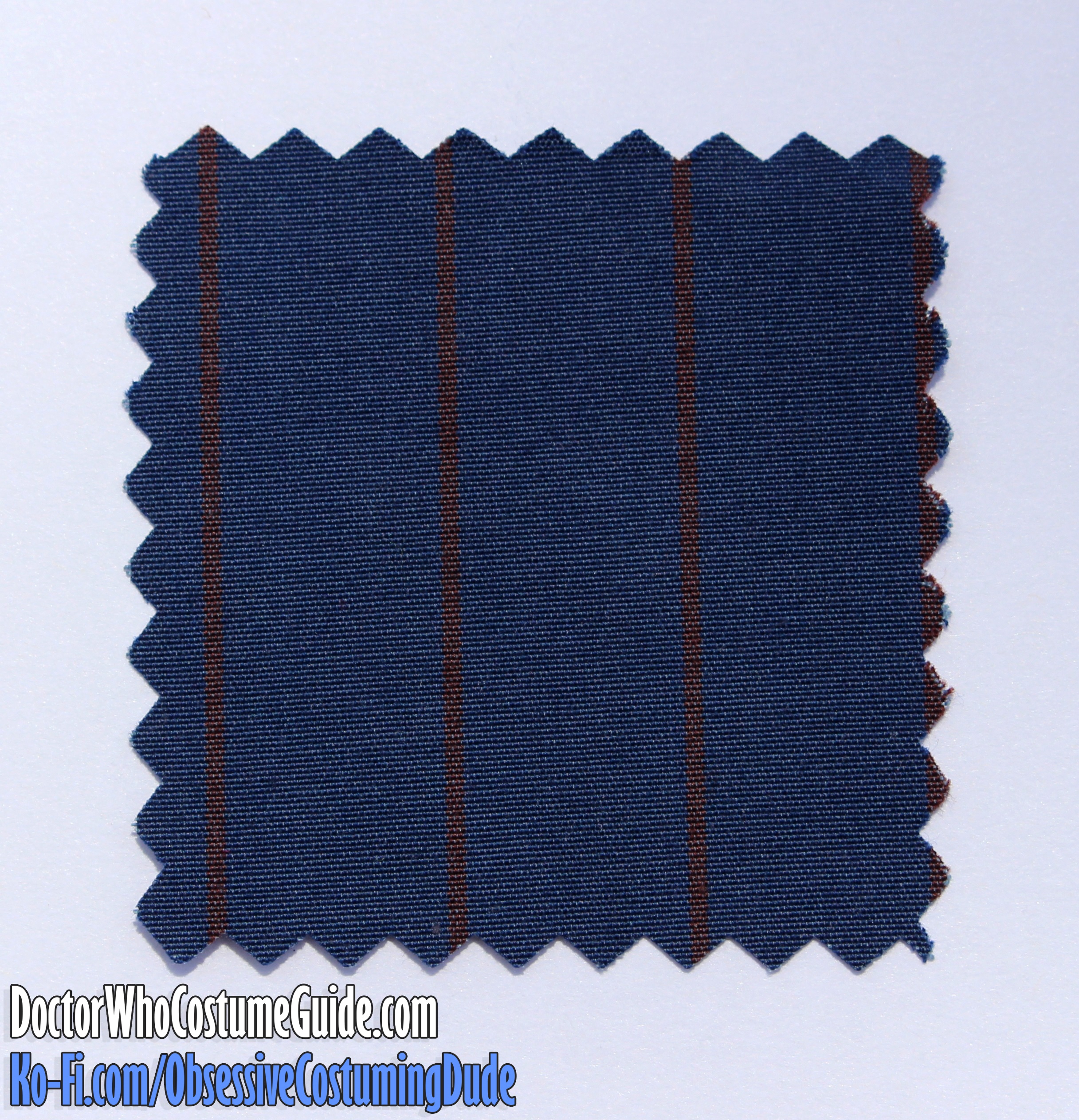 10th Doctor blue suit fabric