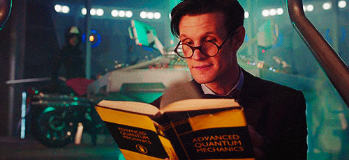 11th Doctor reading GIF