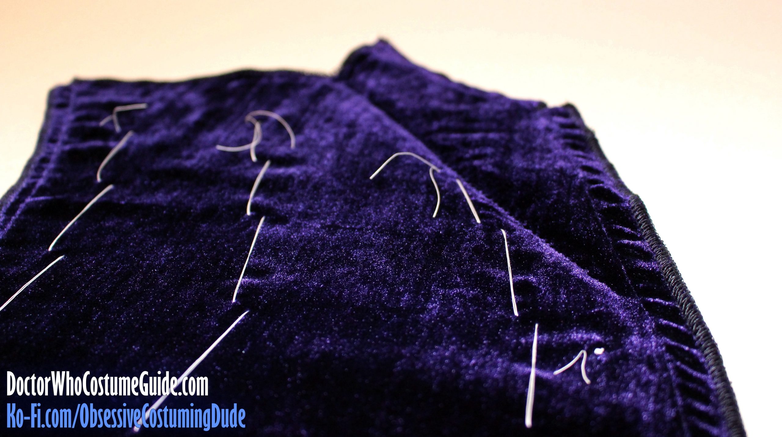 11th Doctor velvet waistcoat sewing tutorial
