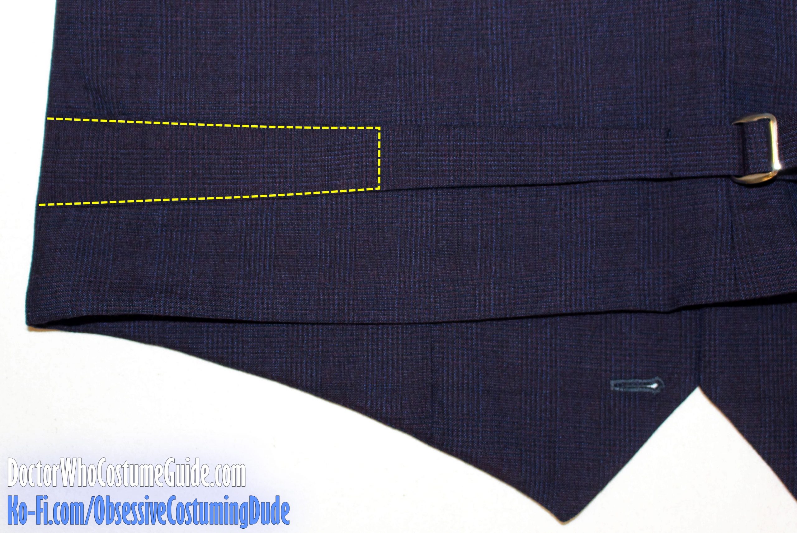 11th Doctor "anniversary" waistcoat sewing tutorial