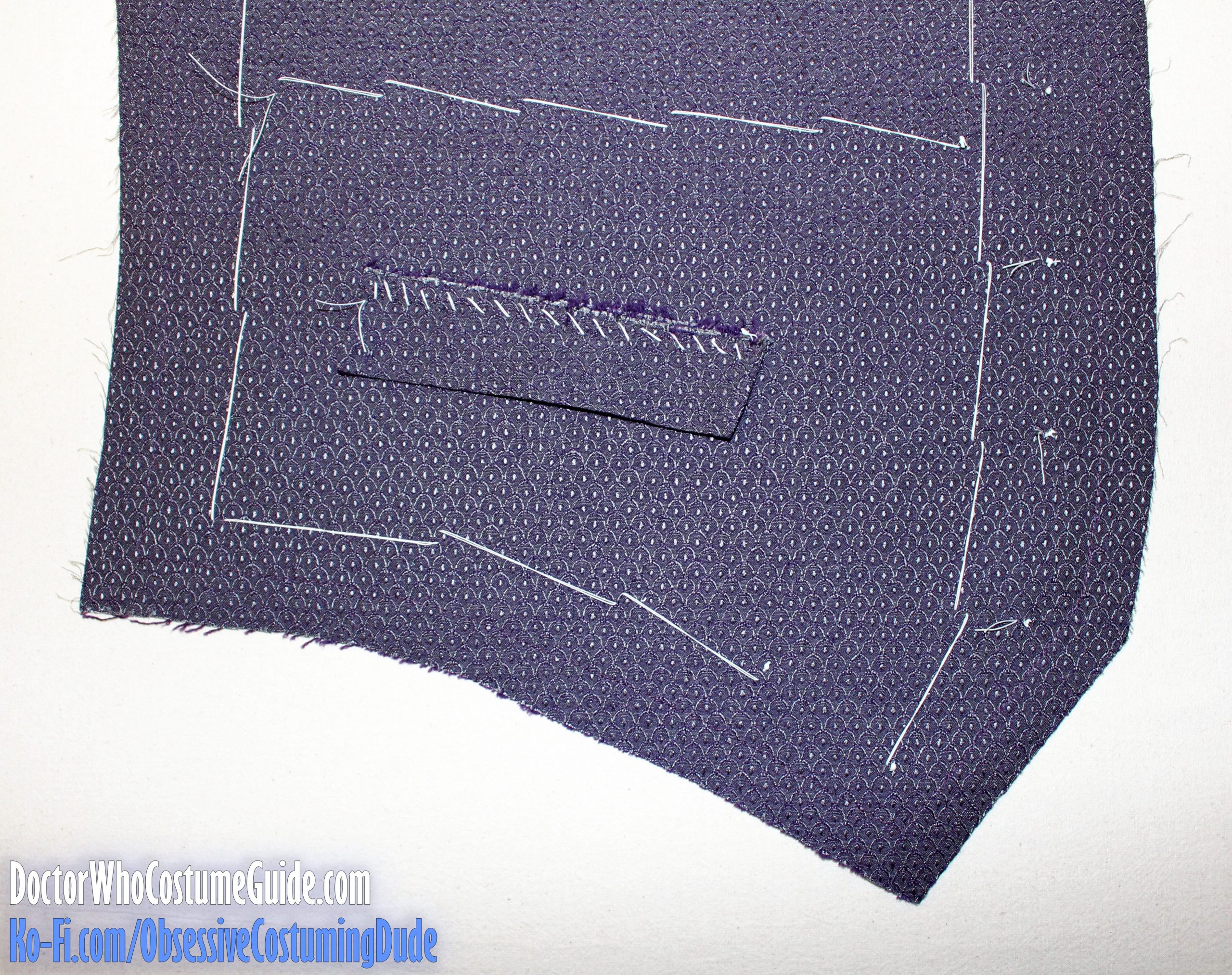 11th Doctor "scales" waistcoat sewing tutorial