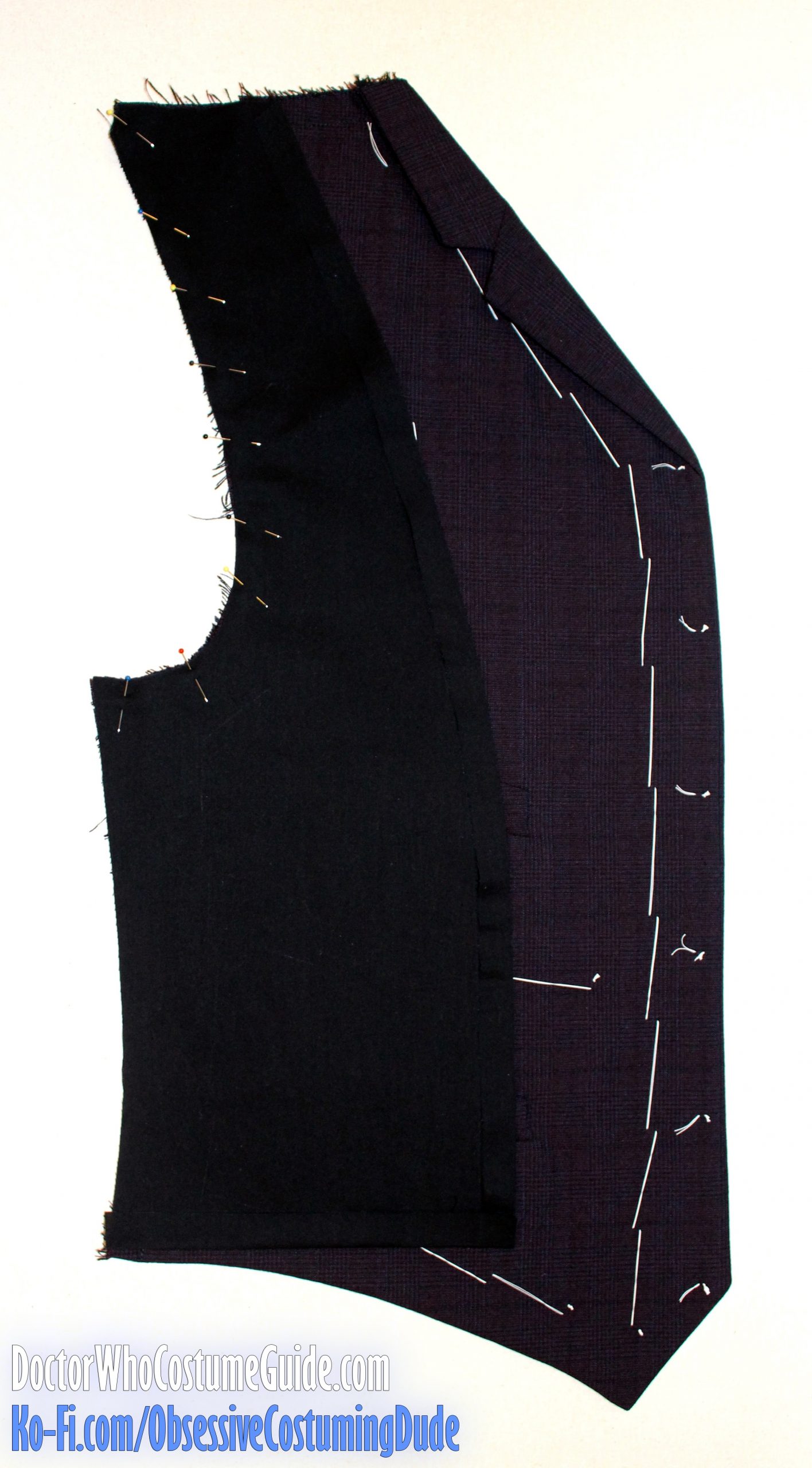 11th Doctor "anniversary" waistcoat sewing tutorial - Doctor Who Costume Guide